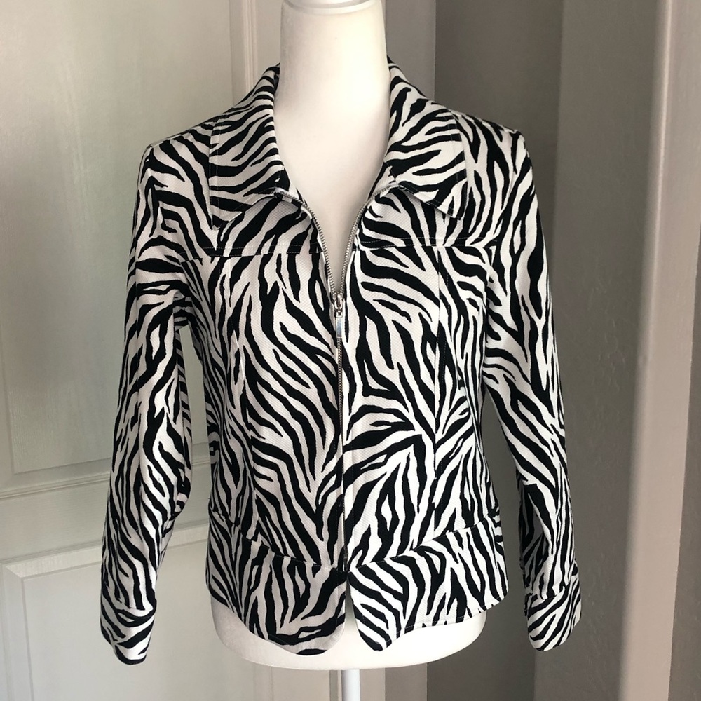 Erin Lightweight Zebra Print Jacket PS